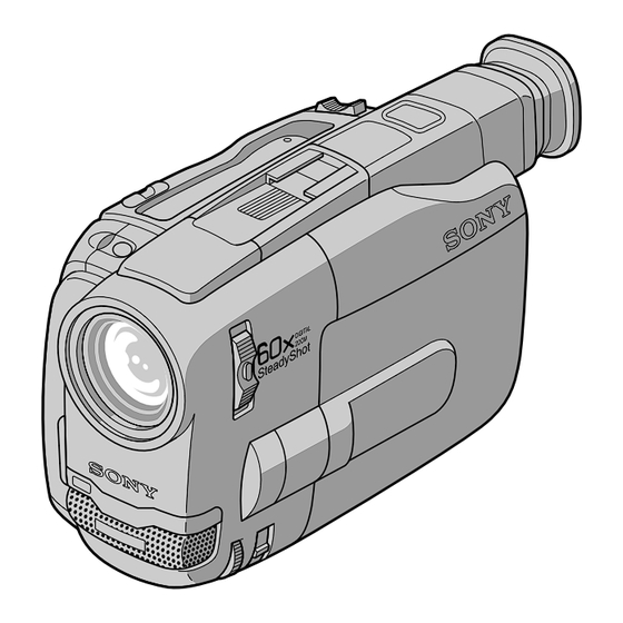 Sony CCD-TRV81E Bedienungsanleitung