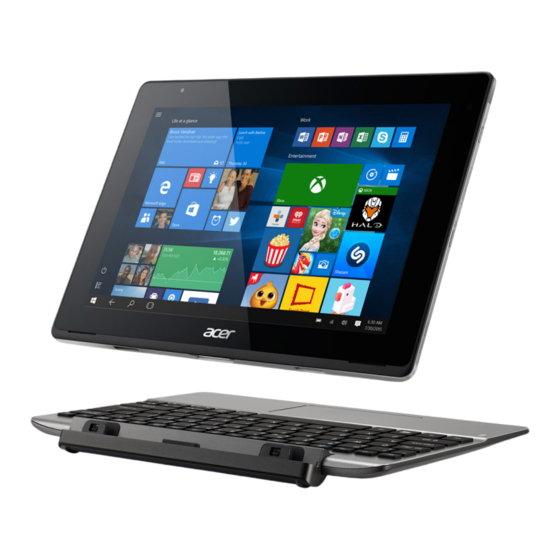Acer Aspire Switch 10 V Benutzerhandbuch