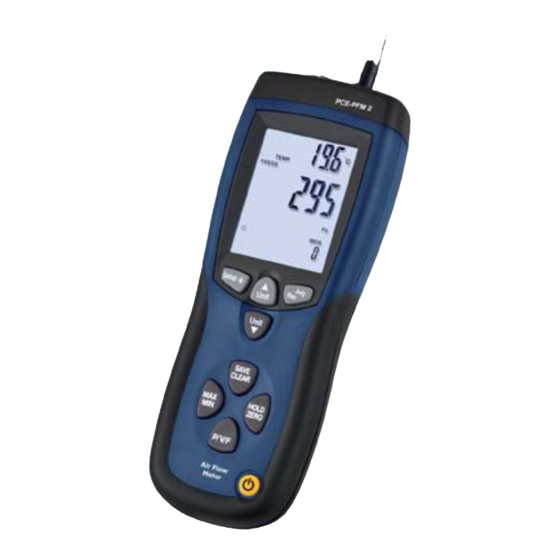 PCE Instruments PCE-PFM 2 Bedienungsanleitung
