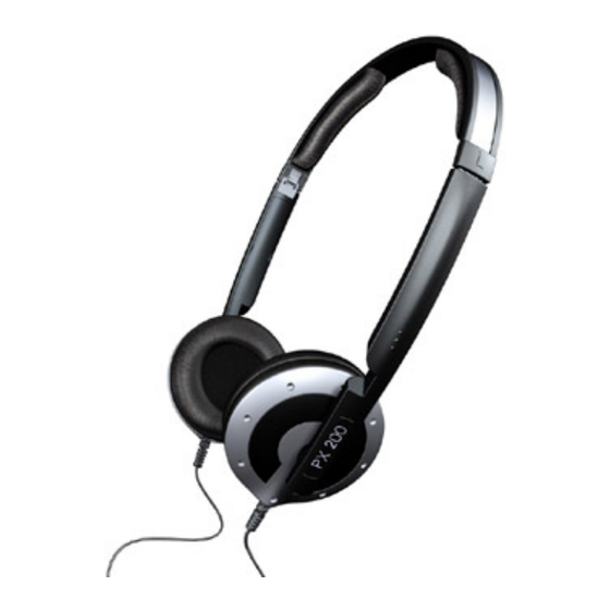 Sennheiser PX 200 Kurzanleitung