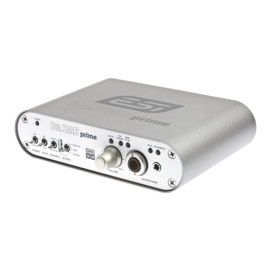 ESI Dr. DAC prime Benutzerhandbuch
