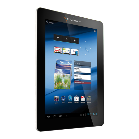 Touchlet X 10 dual Bedienungsanleitung