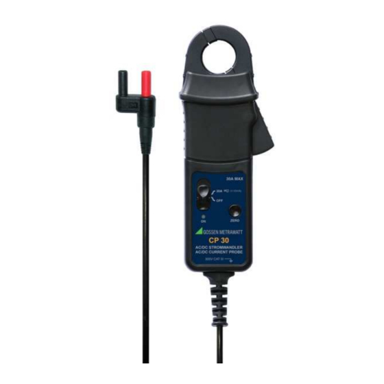 Gossen MetraWatt CP 30 Bedienungsanleitung