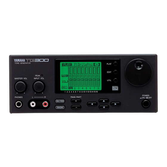 Yamaha TG300 Bedienungsanleitung