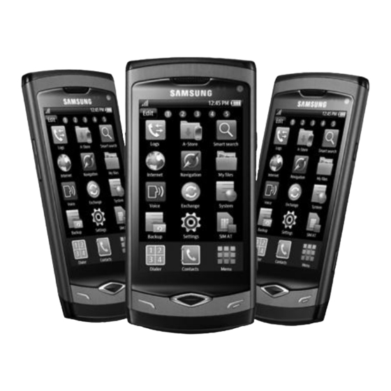 Samsung S8500 WAVE Anleitung