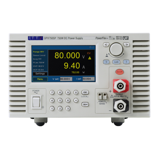 Aim-TTI QPX750SP Bedienungsanleitung