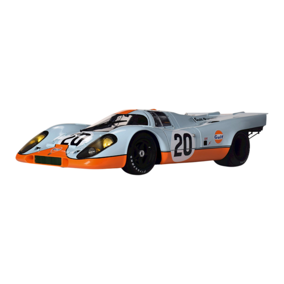 Agora Models STEVE MCQUEEN'S ICONIC PORSCHE 917KH Paket 01 Bauanleitungen