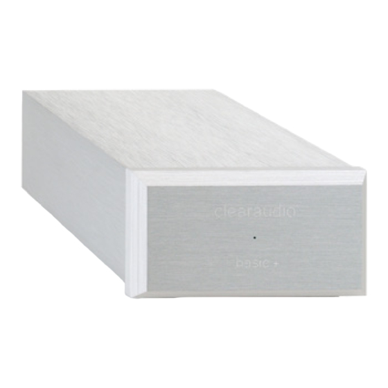 Clearaudio BASIC+ Bedienungsanleitung
