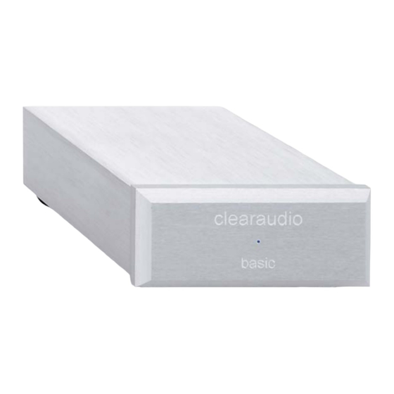 Clearaudio BASIC Bedienungsanleitung