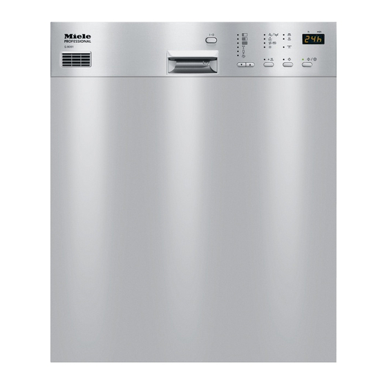 Miele professional G 8051 Handbücher
