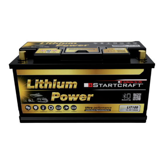 STARTCRAFT Lithium Power LIT100 Handbücher