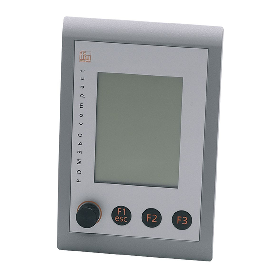 IFM Electronic ecomat 100 PDM 360 compact Montage- Und Installationshinweise