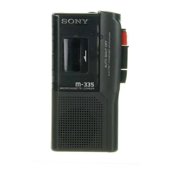 Sony M-335 Handbücher