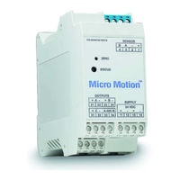Emerson Micro Motion 2500***C Ergänzung Zur Konfigurations- Und Bedienungsanleitung