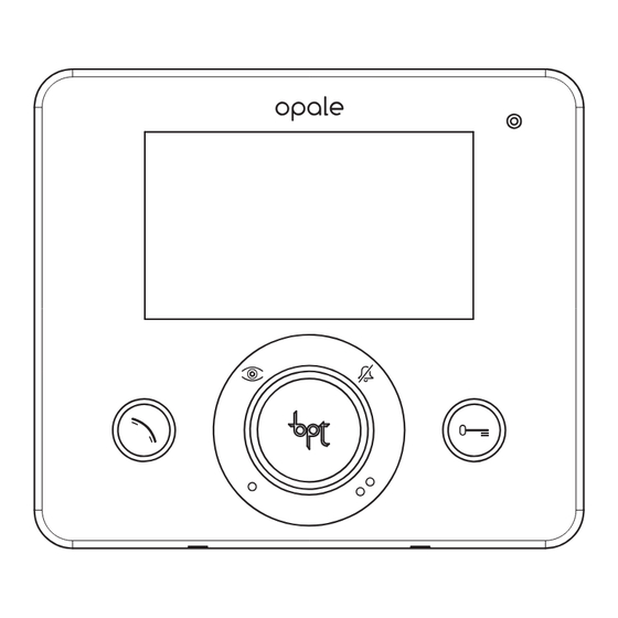 Bpt opale wide Benutzerhandbuch
