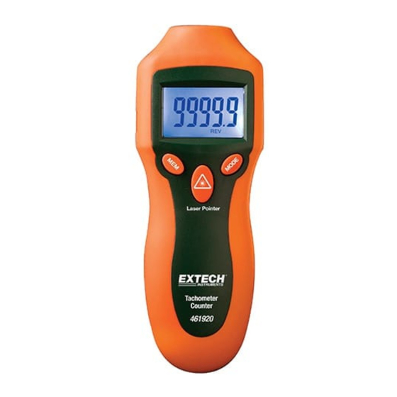 Extech Instruments 461920 Benutzerhandbuch