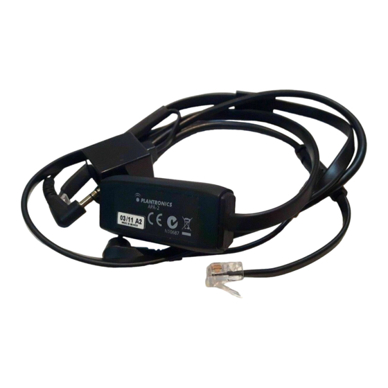 Plantronics APA-2 Kurzanleitung