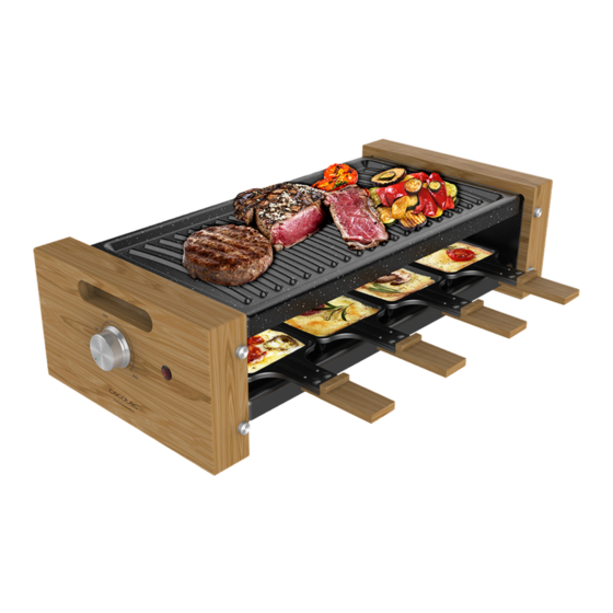 cecotec RACLETTE CHEESE&GRILL 8200 WOOD BLACK Bedienungsanleitung