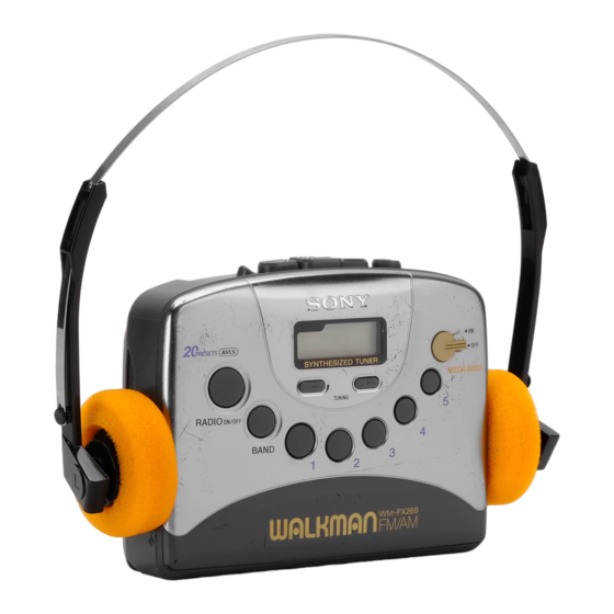 Sony Walkman WM-FX269 Bedienungsanleitung