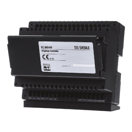 SSS Siedle EC 602-03 Programmieranleitung