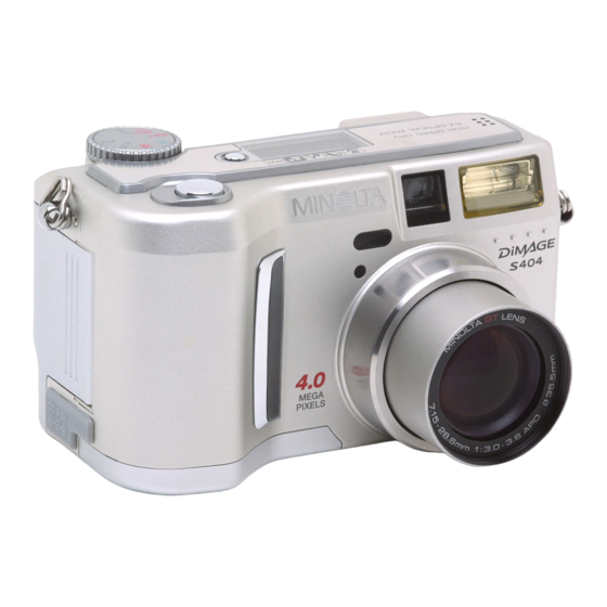 Minolta dimage s404 Bedienungsanleitung