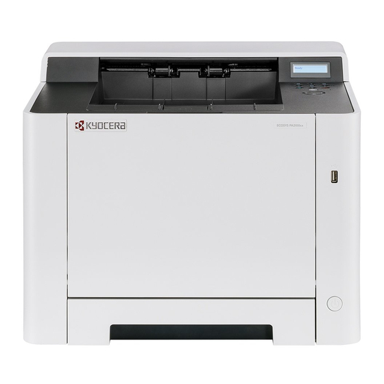 Kyocera ECOSYS PA2100cx Bedienungsanleitung