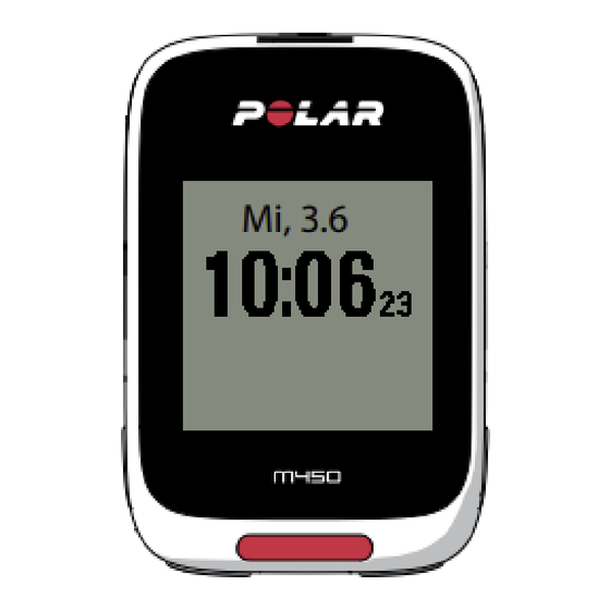 Polar M450 Gebrauchsanleitung