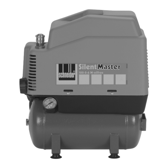 Schneider Airsystems Silent Master 100-8-6 W-oilfree Original Bedienungsanleitung