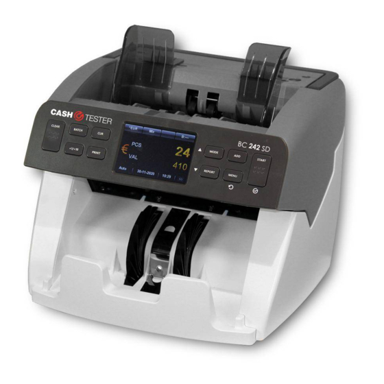CashTester BC 242 SD Handbücher