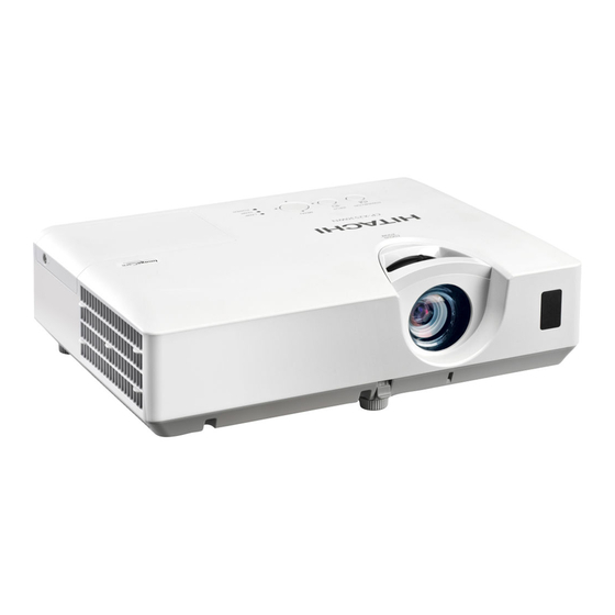 Hitachi CP-X2542WN Kurzbedienungsanleitung
