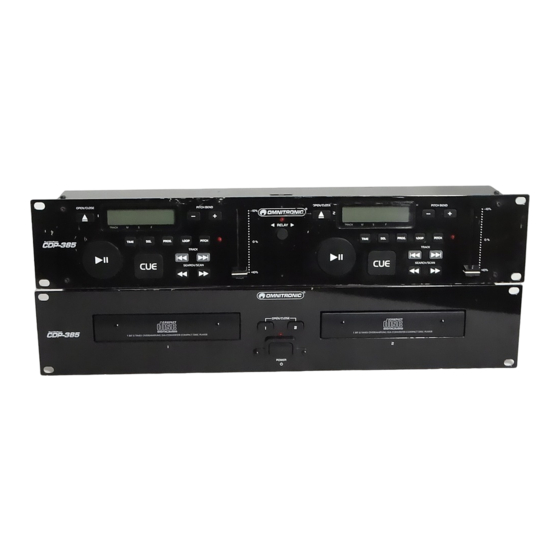 Omnitronic CDP-385 Bedienungsanleitung
