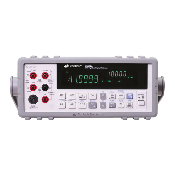 Agilent Technologies U3402A Benutzerhandbuch Und Servicehandbuch