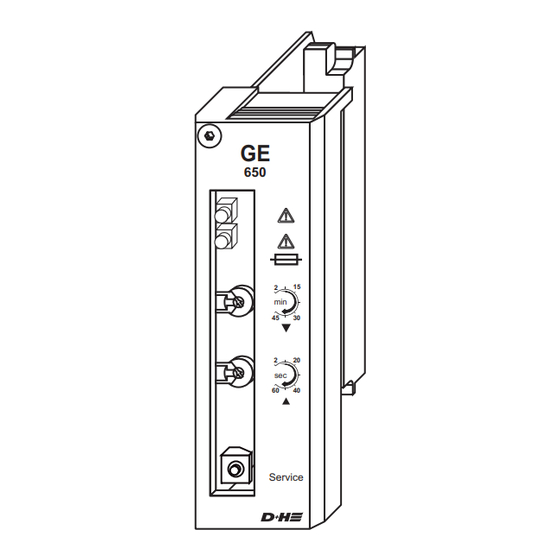 D+H GE 650 Set Originalbetriebsanleitung