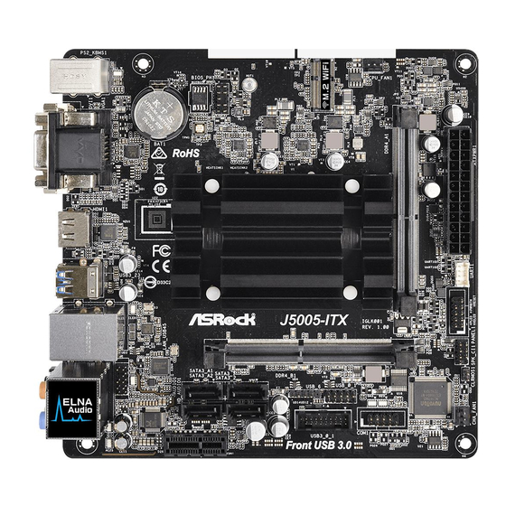 ASROCK J5005-ITX Schnellinstallationsanleitung