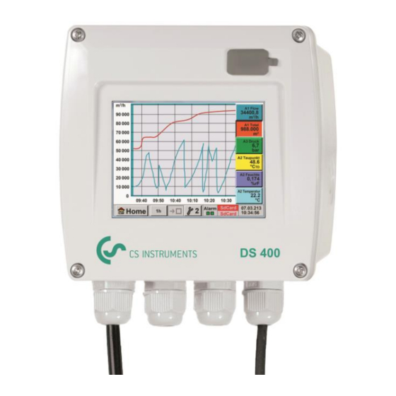 CS Instruments DS 400 Installation Und Betriebsanleitung