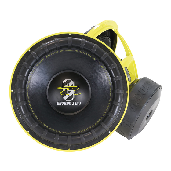 Ground Zero GZNW 18SPL-Xflex Anleitung