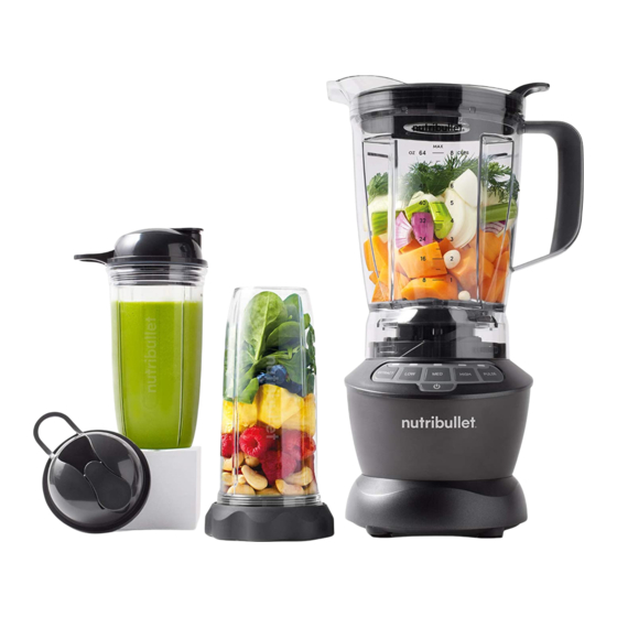 NUTRIBULLET BLENDER COMBO NBF500DG Handbücher
