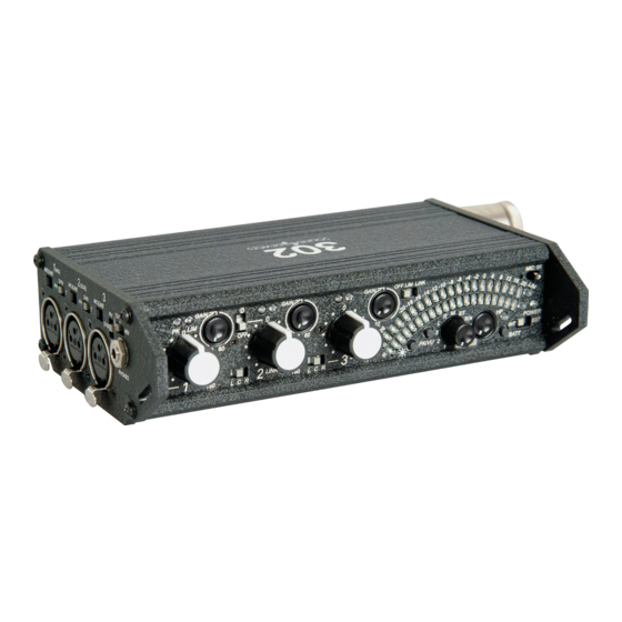 Sound Devices 302 Anleitung