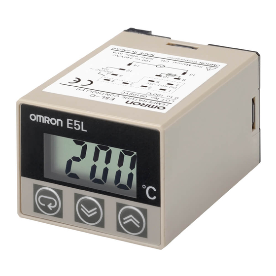 Omron E5L Bedienungshandbuch