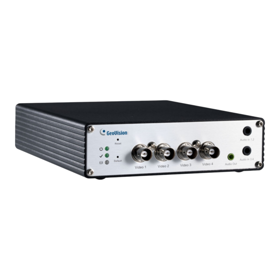 GeoVision GV-VS2401 Schnellstartanleitung