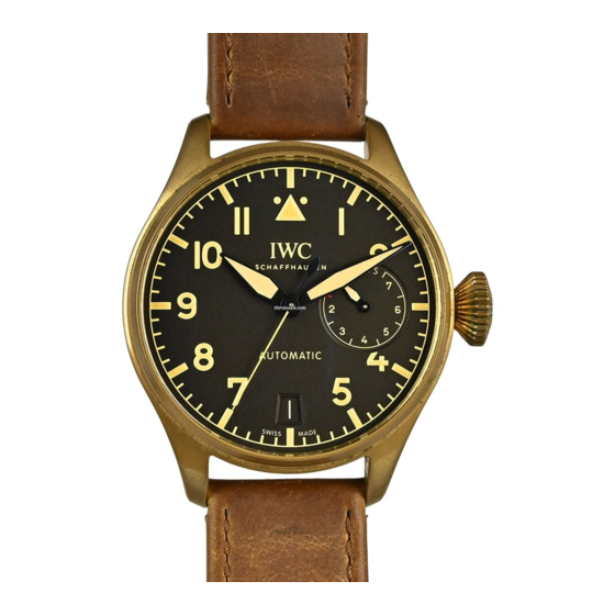 iwc BIG PILOT'S WATCH Bedienungsanleitung