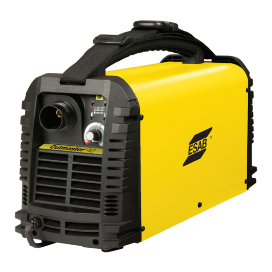ESAB Cutmaster 40 SL60 1Torch Bedienungsanleitung