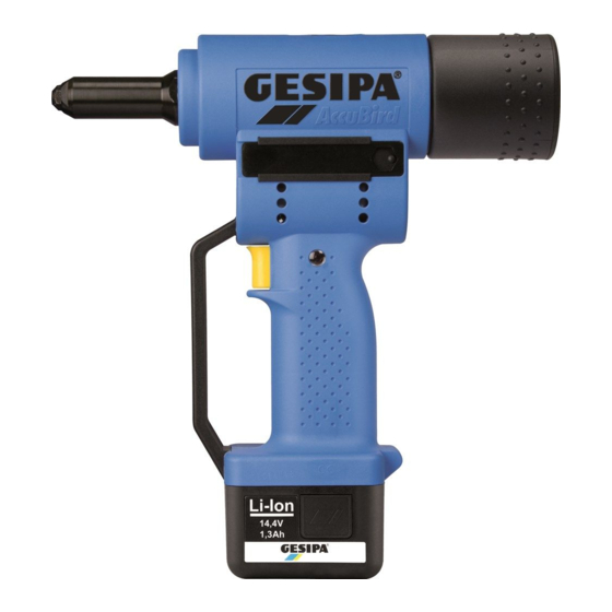 Gesipa AccuBird Betriebsanleitung