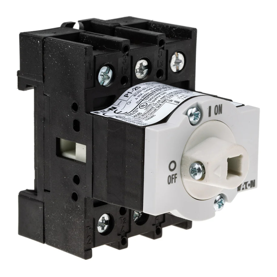 Eaton P1- /XM Serie Montageanweisung