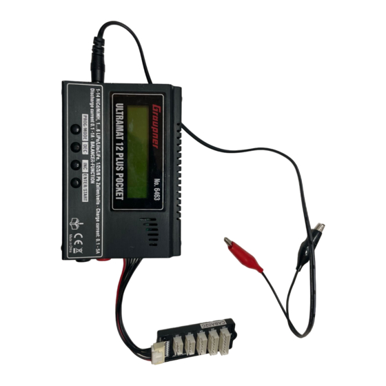 GRAUPNER ULTRAMAT 12 PLUS Bedienungsanleitung
