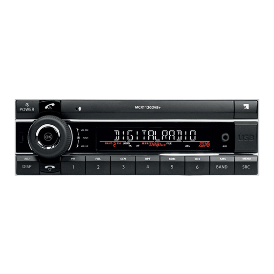 Kienzle Automotive MCR1120DAB+ Bedienungsanleitung