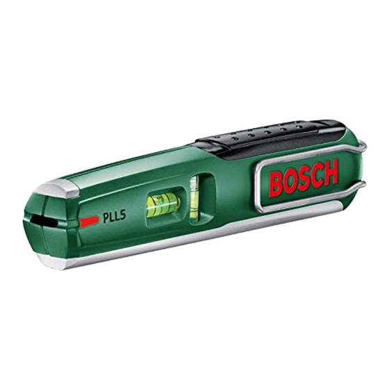 Bosch PLL 5 Originalbetriebsanleitung