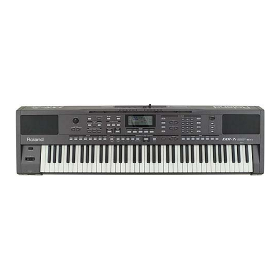 Roland EXR-7s Schnellstart