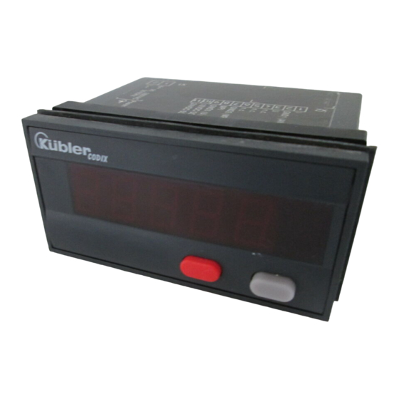 Kübler CODIX 550 Bedienungsanleitung