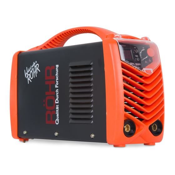 Rohr MMA-160FI Bedienungsanleitung